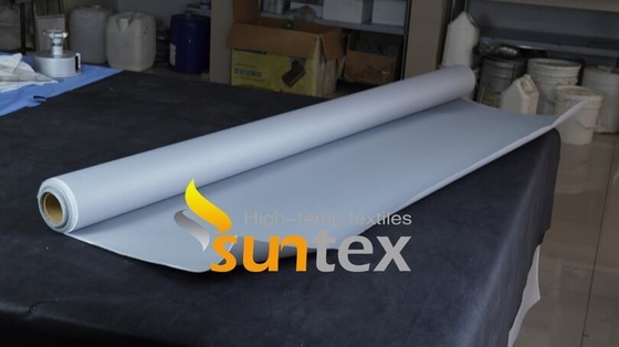 Ventilation Duct Welding PU Coated Fiberglass Fabric Heat Insulation Flame Retardant