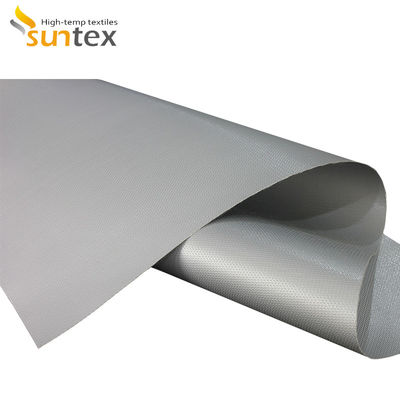 Double Sided 0.4mm Silicone Coated Fiberglass Fabric For Fire Curtains