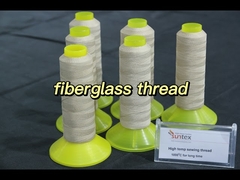 Fiberglass thread and fiber yarn and fiberglass needle mat