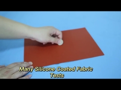 960 G/sqm Red Silicone Coated Fiberglass Fabric For Heat And Cold Insulation