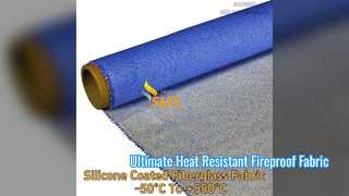 Hoge temperatuur siliconen gecoate glasvezeldoek brandbeveiliging