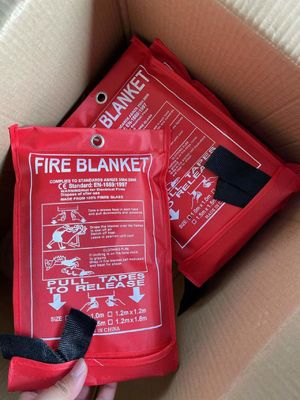 1000℃ Heat Resistant Fire Blanket Vermiculite Coated for Heavy Duty Welding Protection
