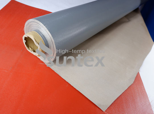 4. Silver Grey High-Temperature (550℃) PTFE-Coated Fiberglass Fabric for Wholesale