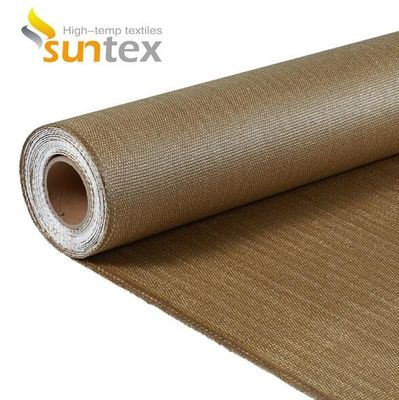 EN-13501 Certified 550°C Temperature Resistance Fire Curtain Fabric with 0.6mm Thickness for Fire and Smoke Protection