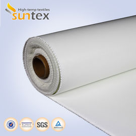 0.85mm White Silicone Coated Fabric For Fire Curtain System E 120 Fire Protection