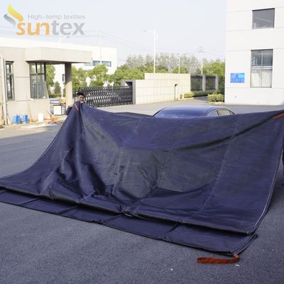 Gray EV Fire Blankets Electric Car Fire Safety Vehicle Fire Blankets For Electric Car