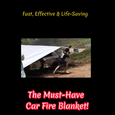 Thermal Resistance Car Fire Blanket Most Efficient On EVs Or LI Fires