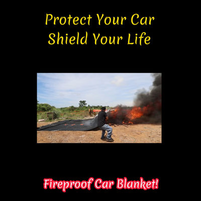 EV Fire Blanket Silicone Coated Fiberglass Fabric 550C/1000C Thermal Resistance