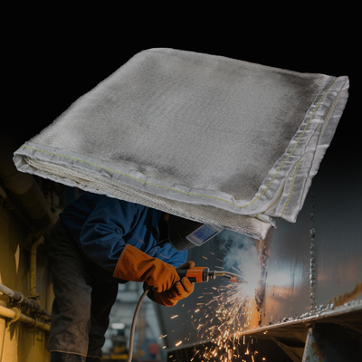 17 Oz 16 Mil Thickness 1000°F Temperature Resistance Welding Blanket Fireproof Blanket