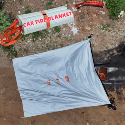 Suntex EV Car Fire Blanket with Rapid Smoke Release and 550℃/1000℃ Thermal Resistance for Oxygen Deprivation