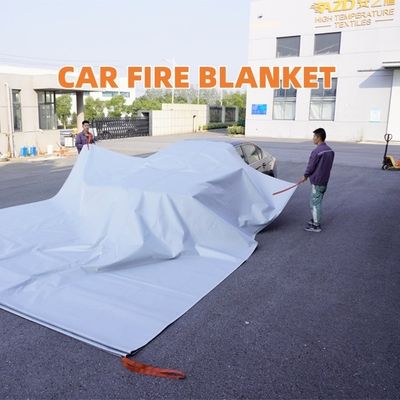 Heavy-Duty EV Fire Blanket with 550℃/1000℃ Thermal Resistance for Oxygen Deprivation in Gray Color