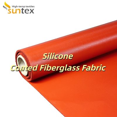 Durable Fire Protection Silicone Coated Fiberglass Fabric with High Temperature Resistance for Metalworking