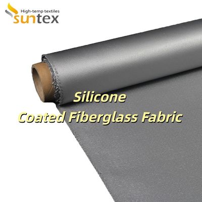 Alkali Free Water Repellent Silicone Coated Fiberglass Fabric with Temperature Resistance -50°C to 500°C for Electrical Enclosures