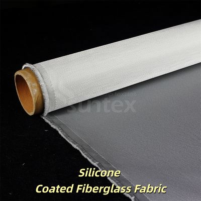 Alkali Free Water Repellent Silicone Coated Fiberglass Fabric with Temperature Resistance -50°C to 500°C for Electrical Enclosures