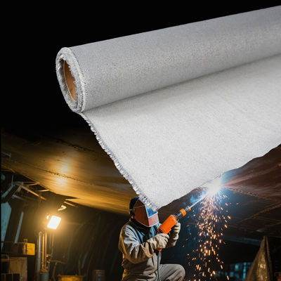 Fireproof Welding Blanket with Texturized Fiberglass Cloth and Abrasion Resistant Polyurethane Coating in 1m to 1.55m Width