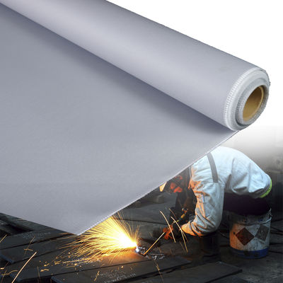 Thermal Insulation PU Coated Fiberglass Fabric 460 g/sqm 0.41 mm with 1800°C Temperature Resistance for Industrial Covers