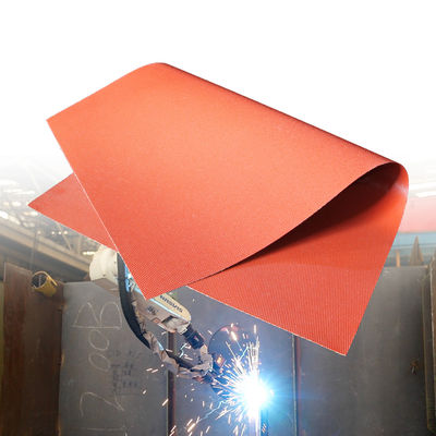 Durable Water Repellent Silicone Coated Fiberglass Fabric with 50 m / 100 m Roll Length for High Temperature Applications