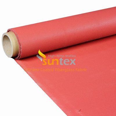Fireproof Silicone Coated Fiberglass Fabric with Corrosion Resistance and Water Repellent Properties in 50 m / 100 m Rolls