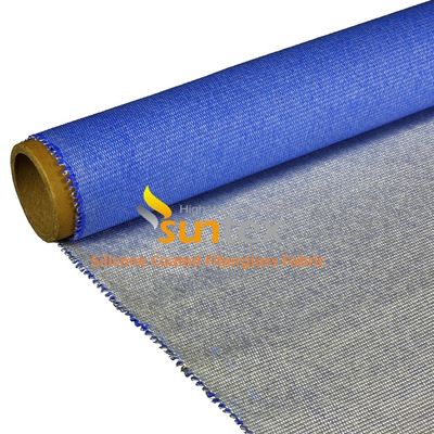 Double Sides Silicone Coated Fiberglass Fabric with 50 m / 100 m Roll Length and Corrosion Resistance for High Temperature Applications