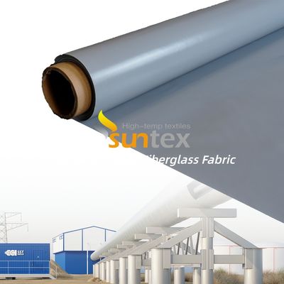 Heat Insulation Silicone Coated Fiberglass Fabric with 400 g/sqm Weight and 0.3 mm Thickness for Fire Prevention