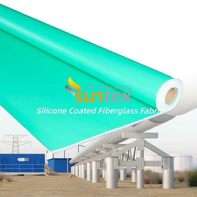 Durable Fireproof Thermal Insulation Silicone Coated Fiberglass Fabric Cloth with 400 g/sqm Weight and 0.3 mm Thickness