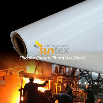 Temperature Resistant Silicone Coated Fiberglass Fabric with 400 g/sqm Weight and 0.3 mm Thickness