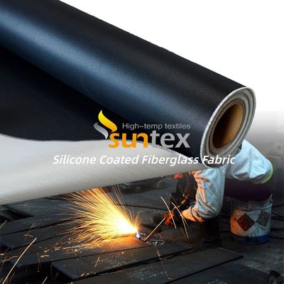 Anti-Aging Alkali Free Silicone Coated Fiberglass Fabric with 50 m / 100 m Roll Length