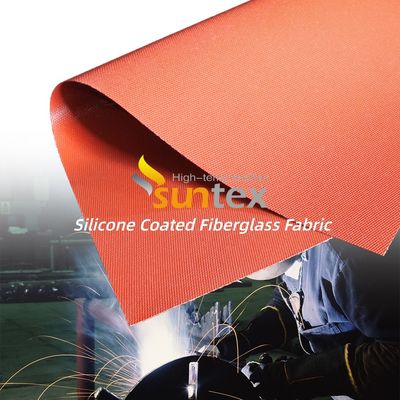 Double Sided Alkali Free Silicone Coated Fiberglass Fabric with 50 m / 100 m Roll Length for Fireproof Insulation