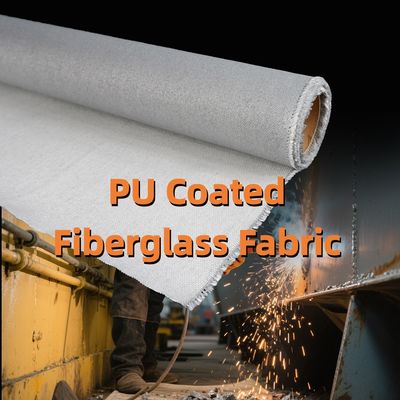 PU Coated Fiberglass Fabric Welding Blanket with Heat Shield for Brazing in Multiple Widths 1m to 1.55m