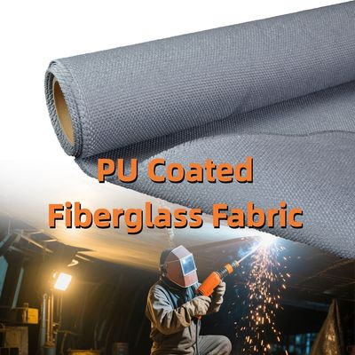 Industrial PU-Coated Fiberglass Fabric | 460 g/sqm, 0.41 mm, Twill WeaveWidth: 1m - 1.55m