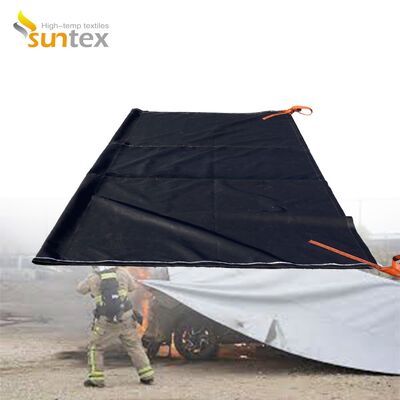 Emergency Car Fire Blanket with 550℃/1000℃ Thermal Resistance for Oxygen Deprivation and Easy Deployment