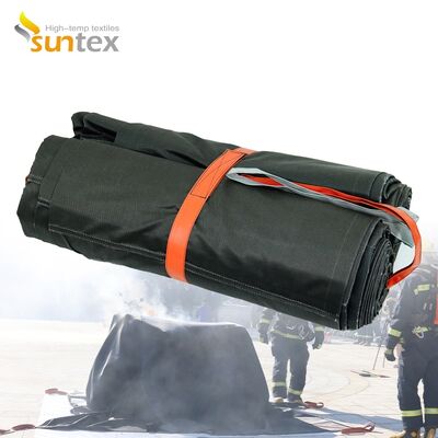 Industrial-Grade EV Car Fire Blanket with 550℃/1000℃ Thermal Resistance and Oxygen Deprivation for Fire Safety