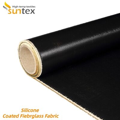 Fireproof Silicone Coated Fiberglass Fabric 850g/m2 High Silica Fiberglass Cloth Heat Resistant