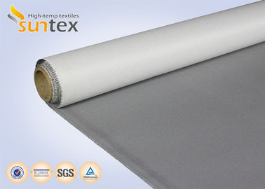 Air Distribution 13.5OZ PU Coated Fiberglass Fabric For Smoke And Fire Curtains