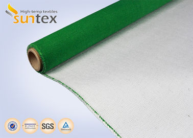 Thermal Insulation PU Coated Fiberglass Fabric / High Heat Resistant Fabric 1.2mm For Flexible Expansion Joint