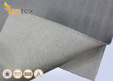Stainless Steel Wire Reinforced Fiberglass Cloth With PU Coating 0.7mm For Fire Blanket Smoke Curtains