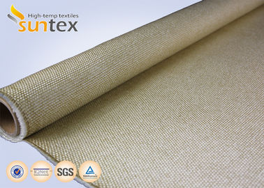 Heavy Duty Vermiculite Coated Fiberglass Industrial Welding Fire Blanket Roll 800 C Resistance
