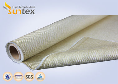 Heavy Duty Vermiculite Coated Fiberglass Industrial Welding Fire Blanket Roll 800 C Resistance