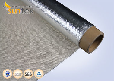 Silver Heat Reflective Aluminum Fiberglass Cloth For Flexible Hose Fabricating Purpose