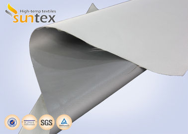 One side silicone fabric with thickness  around 1mm silicone coated fiberglass fabric