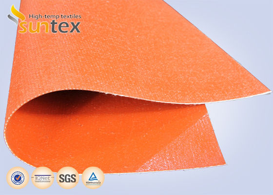 Fireproof Silicone Coated Fiberglass Fabric with Temperature Resistance from -50 to 550°C and 850g/m2 Weight for Industrial Safety