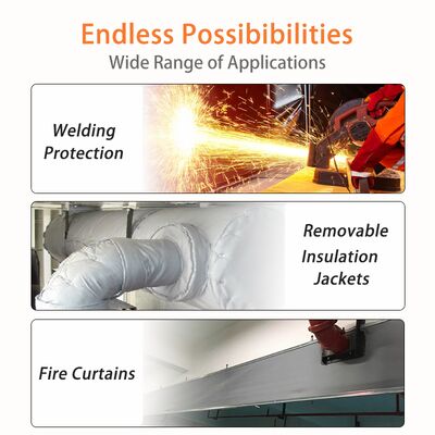 High-Temperature Resistant Fireproof Silicone Coated Fiberglass Fabric 850g/m2 for Heat Insulation