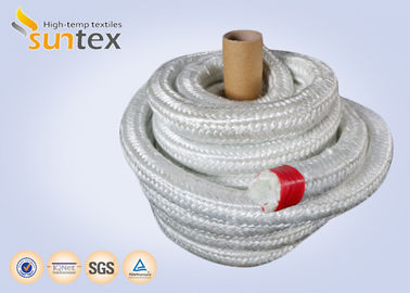 Good Abrasion Resistance Fiberglass Insulation Tape / Fireplace Door Fiberglass Rope Seal