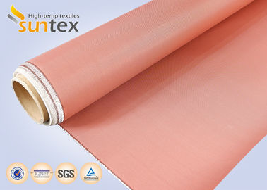 High Temperature Cloth PU Coated Duct Cloth Fabric Fire Barrier 0.21mm Red Fire Retardant
