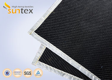 High Temperature Resistant Graphite Coated Glass Cloth Abrasion Resistant Cloth For Welding Curtains & Covers