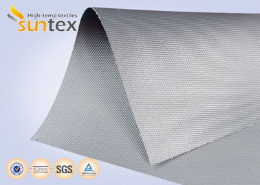 0.6mm Grey Aluminum Pigmented Fire Protective Fabrics (FPFs) Used In Fire And Smoke Curtains