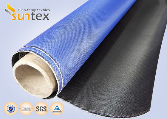 Flexible Duct Cloth Fabric | M0 0.41mm 460g PU Coated Fire Resistant Fiberglass