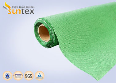 Thermal Insulation PU Coated Fiberglass Fabric / High Heat Resistant Fabric 1.2mm For Flexible Expansion Joint