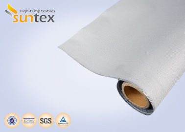 Thermal Insulation Fabric Polyurethane Coated Fiberglass Fabric M0 Smoke Barrier Fabric 0.43mm