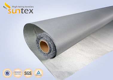 Stainless Steel Wire Reinforced Fiberglass Cloth With PU Coating 0.7mm For Fire Blanket Smoke Curtains